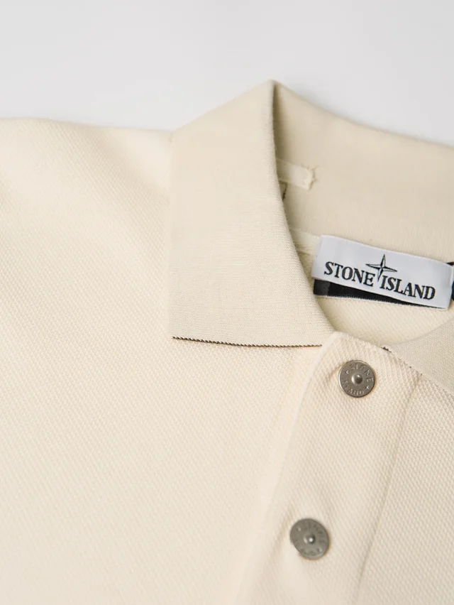 Item ID 9065 SI Customized Vermilion Cloth FLOOFIT Old Money Style LOGO Button Short Sleeve Polo Shirt