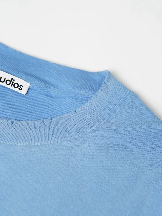 Item ID 9075 Acne Lazy Style 1996 Series Classic Logo Printed Short Slimming T-shirt Unisex
