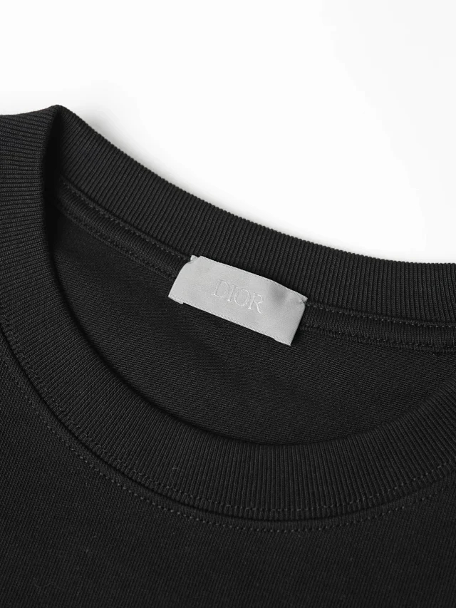 Item ID 9080 D1OR 1947 Embroidered Coast Original Yarn SS26 Spring Men's Collection Loose Cotton Plain Knitted T-shirt