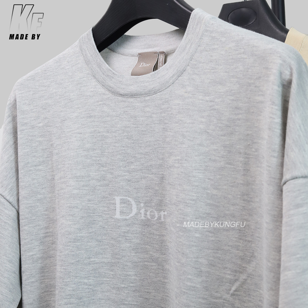 D1or oversized loose knitted jacquard tee