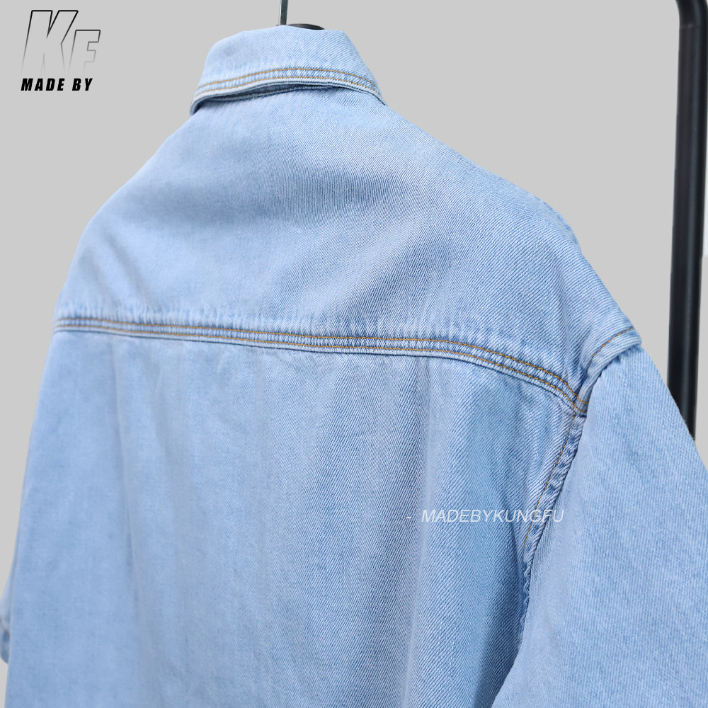 LOE patch embroidered denim shirt