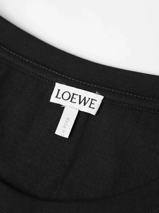 Item ID 9086 LOE Two Color Fixed Dyeing Yarn Precollection Series Cotton Solid Color Short Sleeve T-shirt Loose Edition