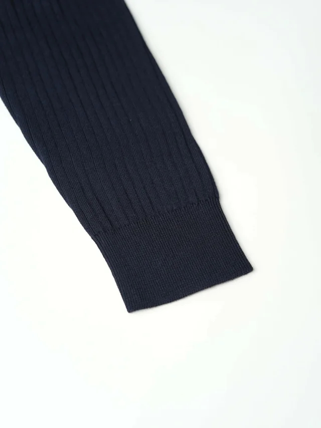 Item ID 9116 LP Old Money Series V-neck Knitted Sweater Wool Blended Fabric Solid Color Collar Ribbed Long Sleeve Cashmere Sweater