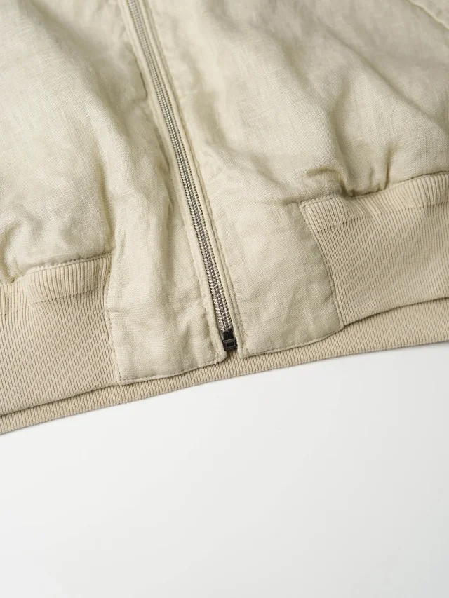 Item ID 9122 Ralph Bedford Linen Long Sleeve Zipper Jacket Standard Edition for Men