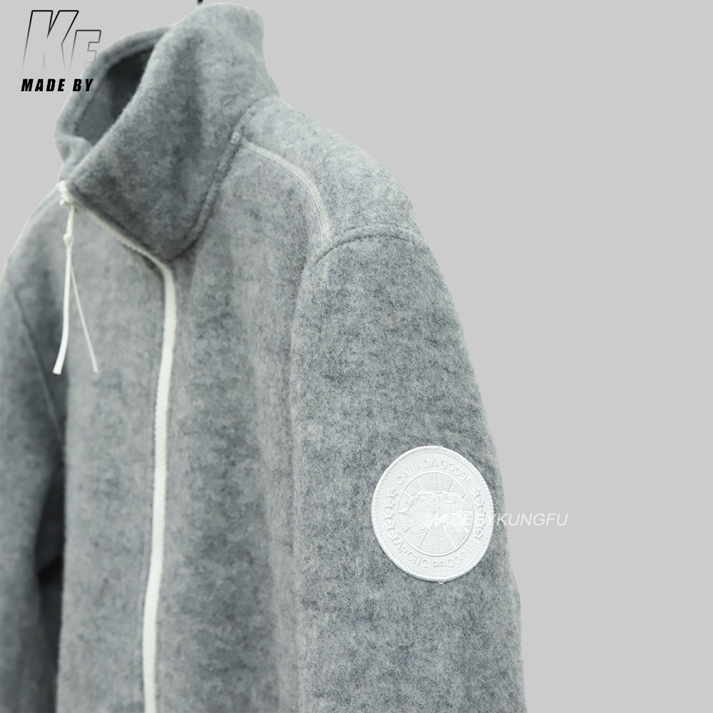 CG stand collar fleece wool jacket