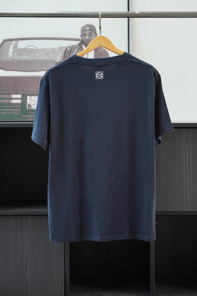 Item ID 9024 Loe SS Series Cotton Blended Letter Printed Hooded Short Sleeve T-shirt