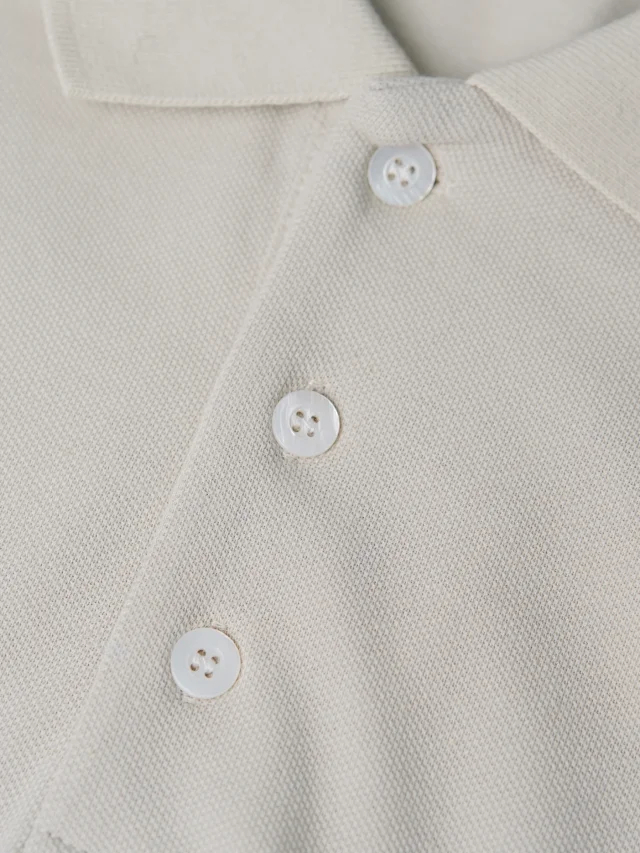 Item ID 9045 PRA breathable vermilion logo embroidered button slim fit short sleeved polo shirt
