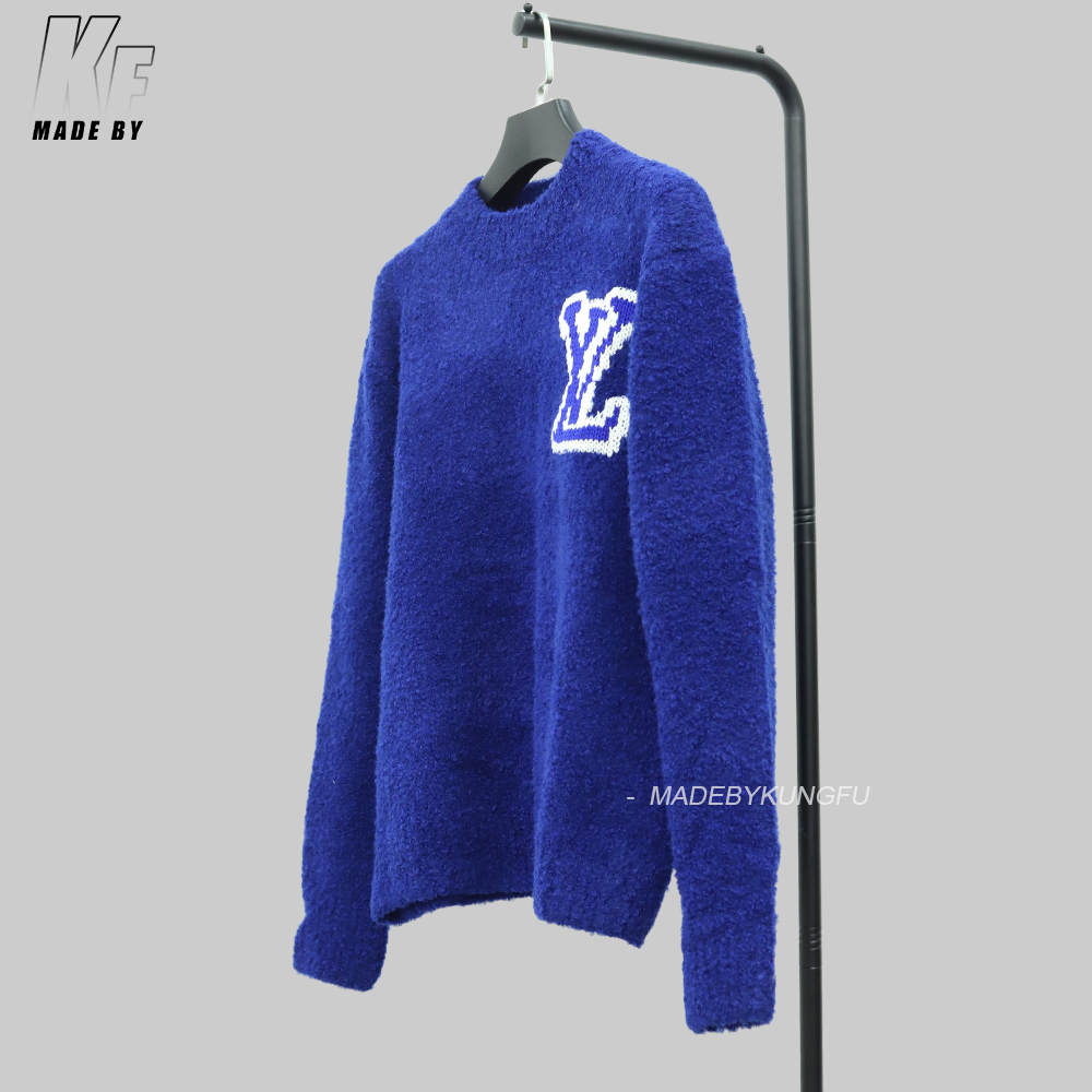 LV圆领毛衣 棕色