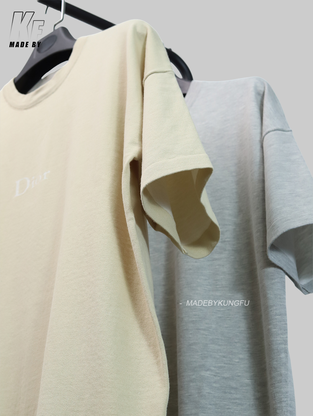 D1or oversized loose knitted jacquard tee