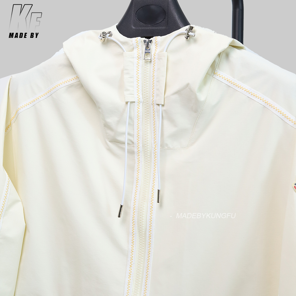 MON Orange stitched windbreaker - tear resistant tech