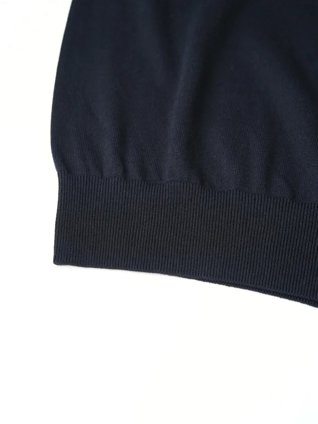 Item ID 9120 Zegna high count fixed dye fabric island cotton knitted Polo long sleeved autumn and winter collection