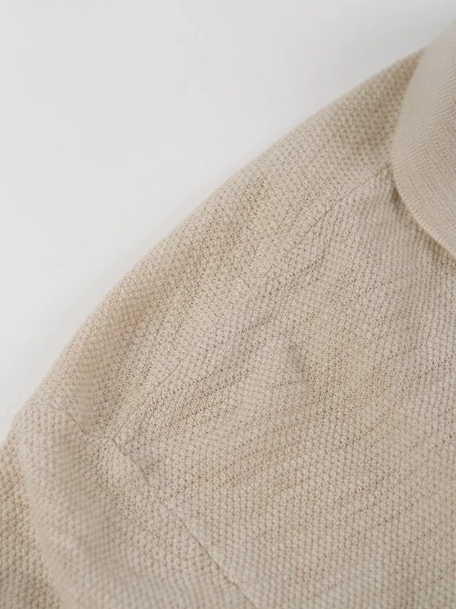 RL Solid color lapel single breasted long sleeved shirt