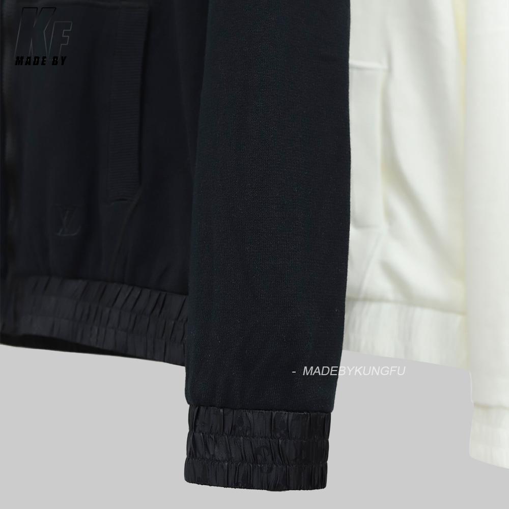 LV两面穿拉链夹克 白色