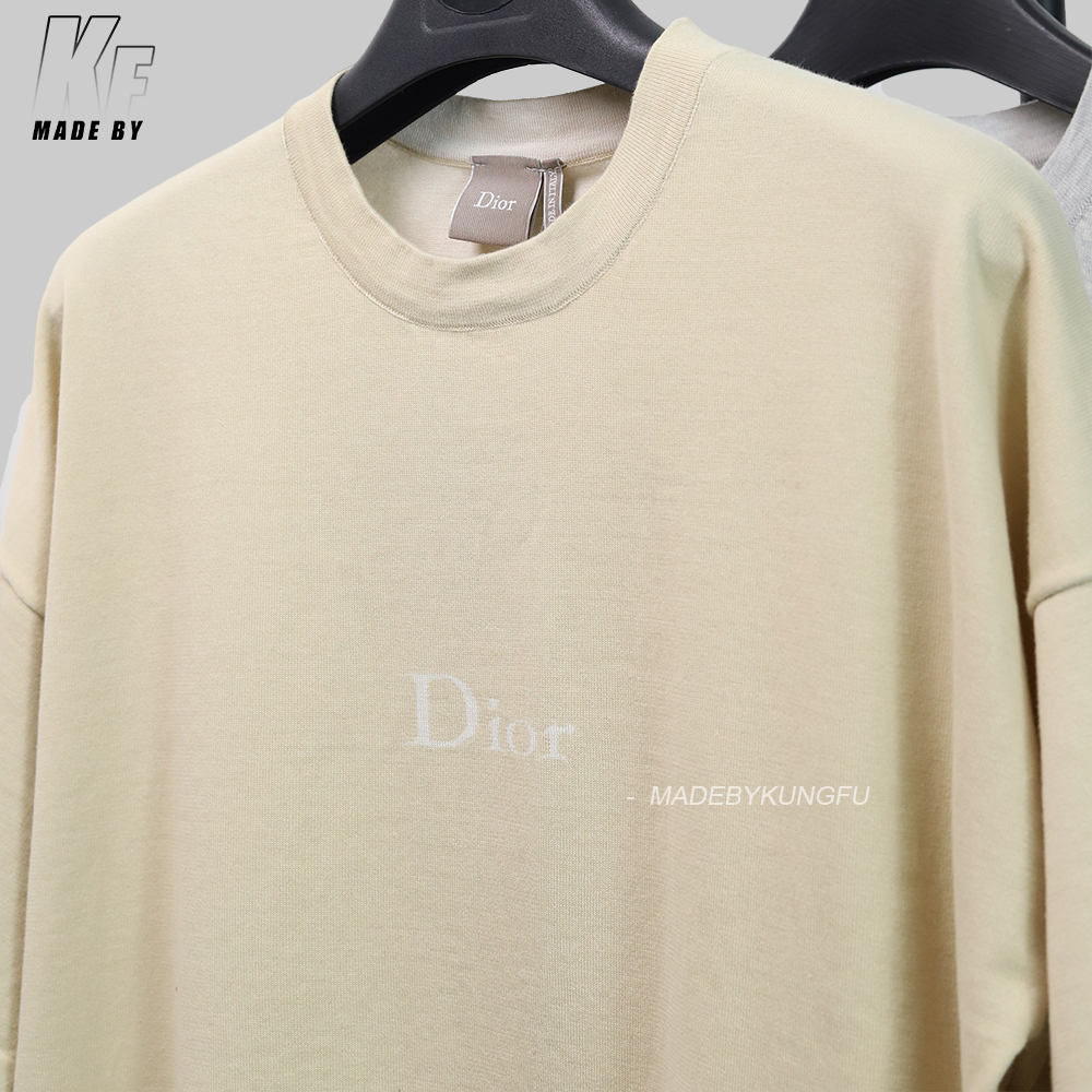 D1or oversized loose knitted jacquard tee