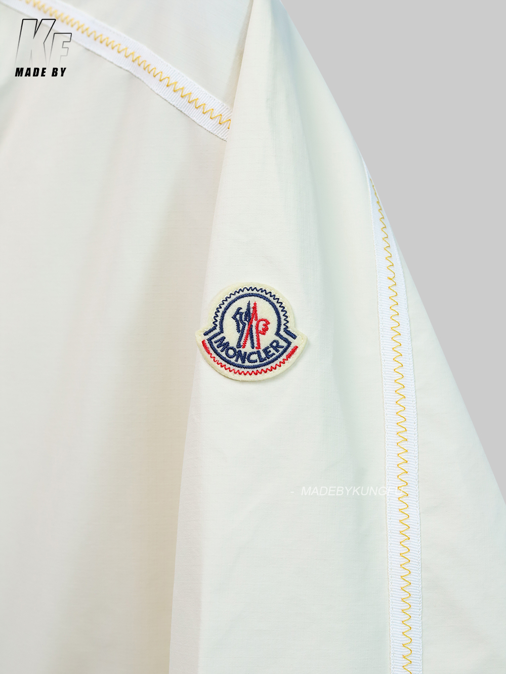 MON Orange stitched windbreaker - tear resistant tech