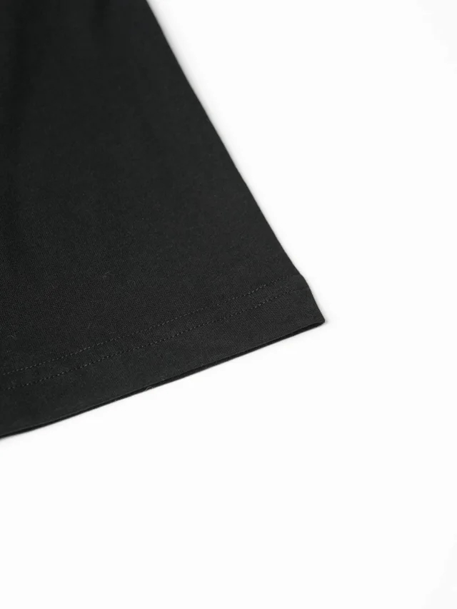 Item ID 9085 CHANE1 Suede Soft Long staple Cotton Fabric Round Neck Logo Embroidered Short Sleeve T-shirt