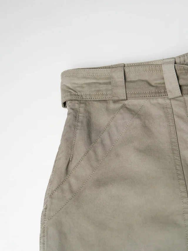 Item ID 9091 Acne SS26 Big Factory Stained and Washed Solid Color Zipper Work Pants Pocket Casual Pants