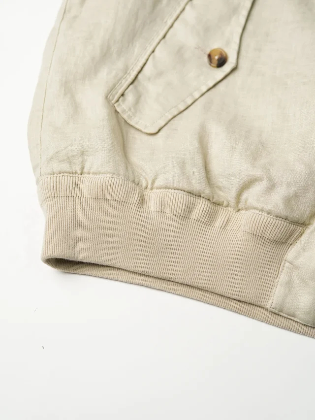 Item ID 9122 Ralph Bedford Linen Long Sleeve Zipper Jacket Standard Edition for Men