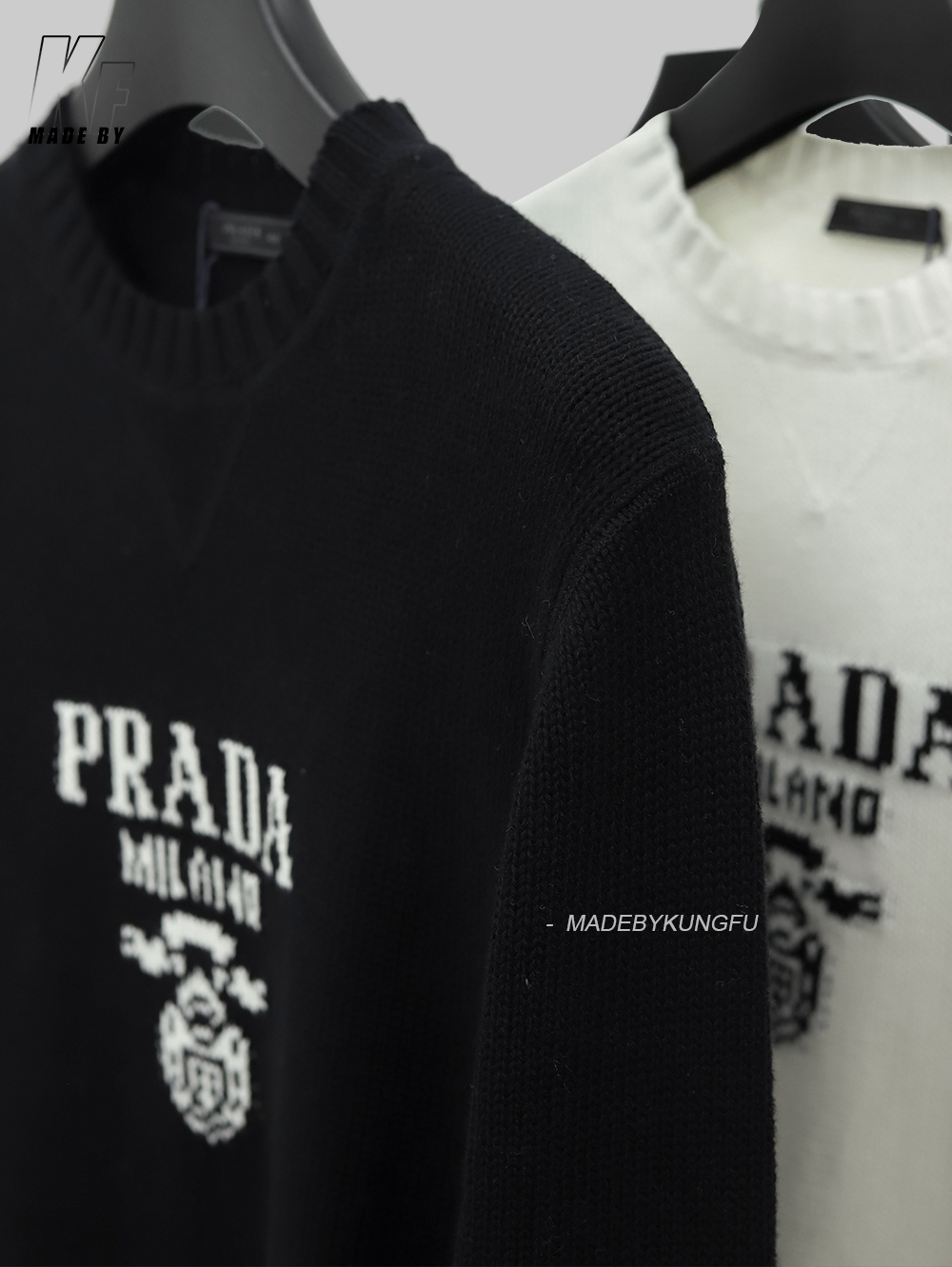 PRADA圆领毛衣 黑色