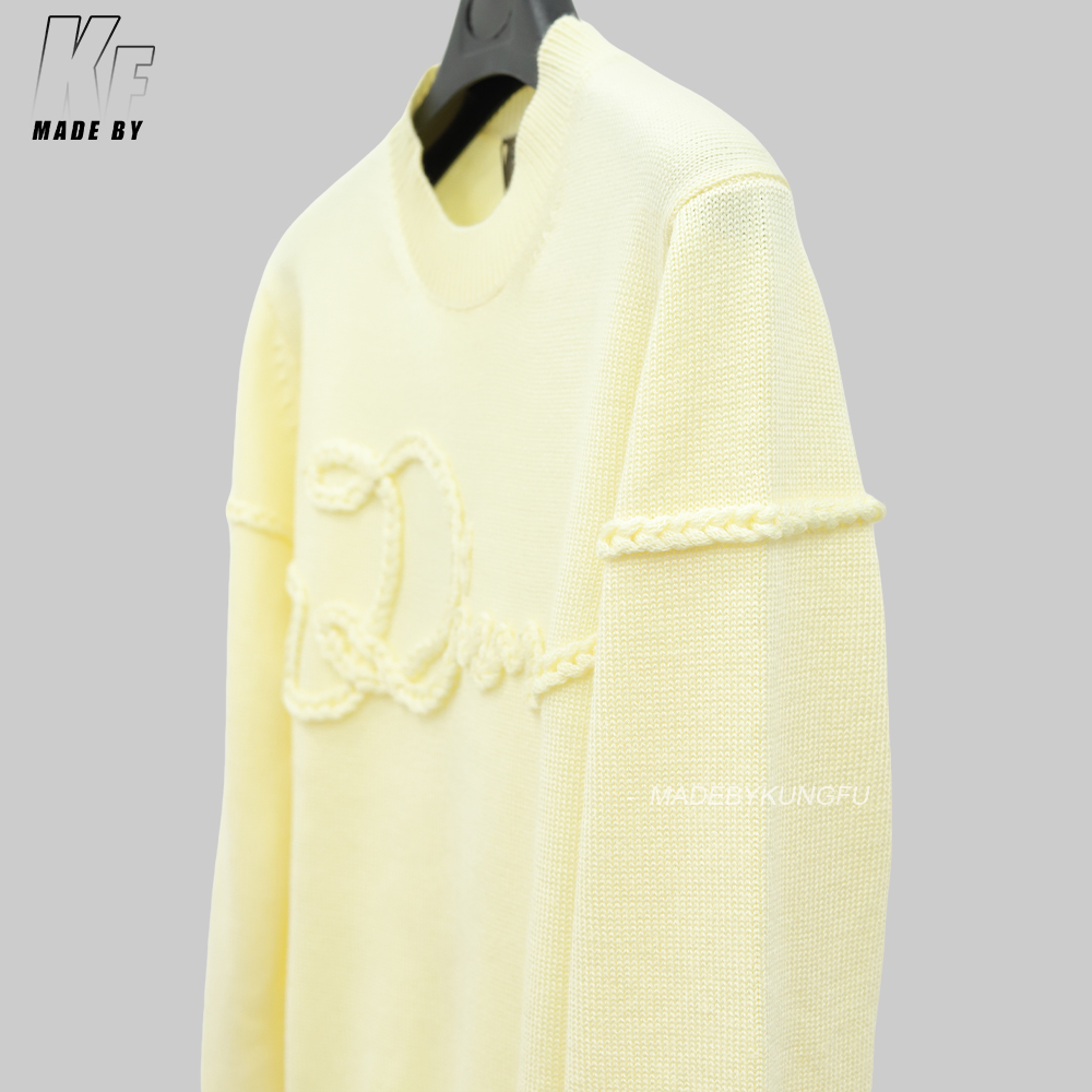 D1or wool rope knit sweater