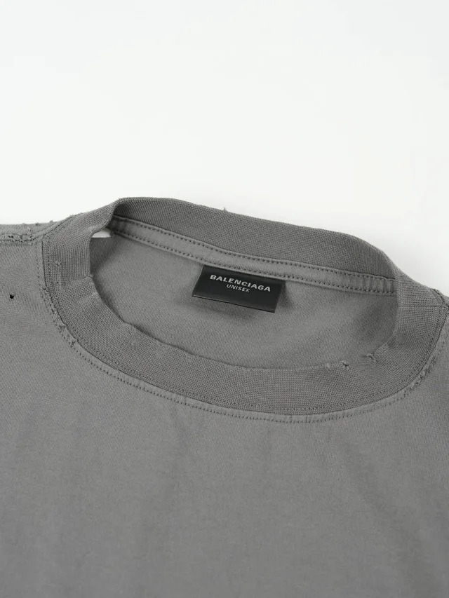 BLCG Letter printed round neck short sleeved shirt