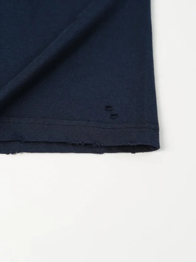 Item ID 9011 Acne FW25 logo printed distressed short sleeved shirt