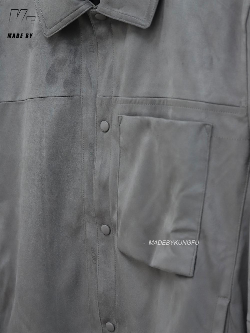 Dior西式扣子夹克 灰色