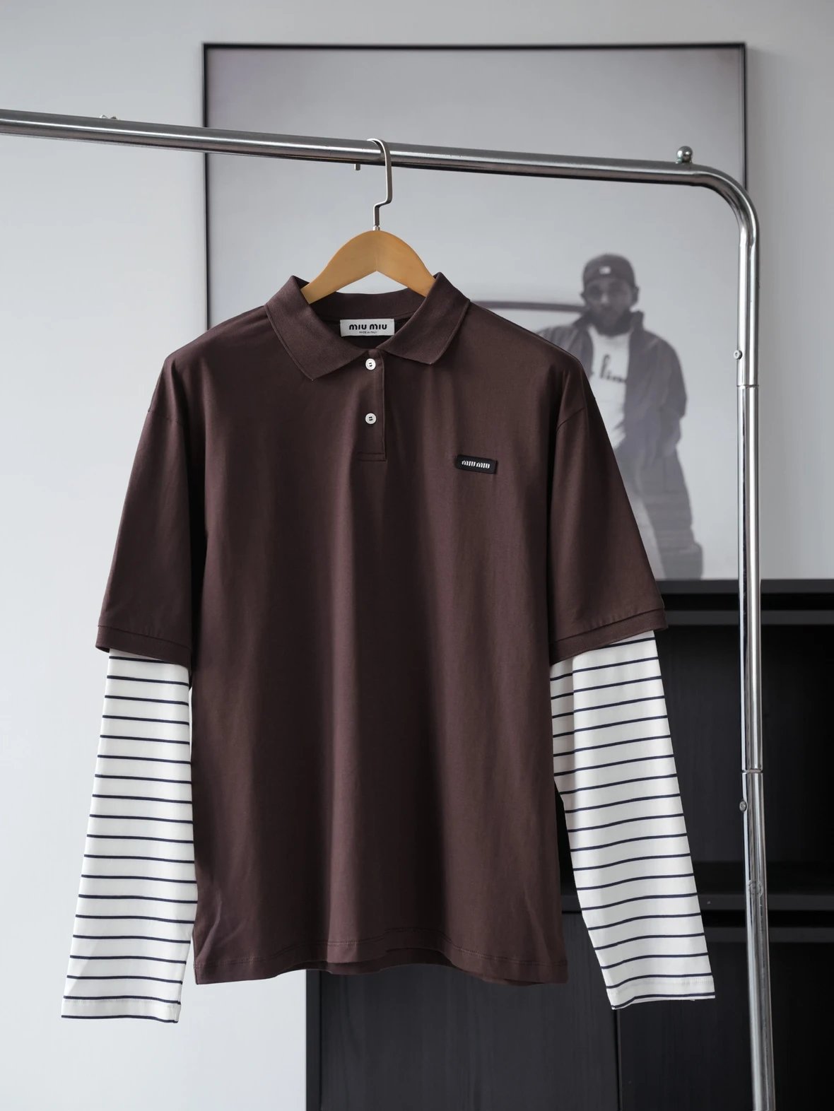 Item ID 8184 M1U-M1U Miu Miu long sleeves “60 Double combed cotton ” Relaxed fit Po