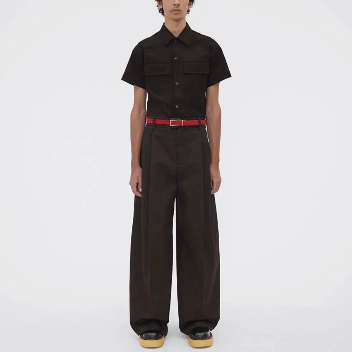 Item ID 8215 Botteg@-Veneta-BV-2022ss- Wool blend - workwear short sleeved shirt -