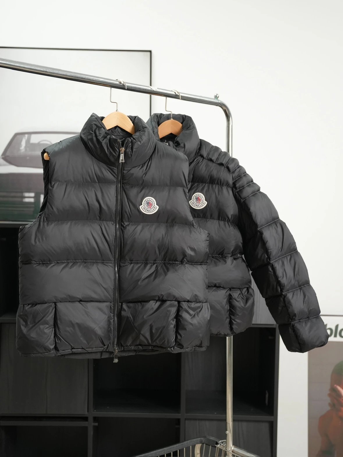 Item ID 8138 vest - long sleeves -Christopher-Raxxy- Joint model - stand collar zip