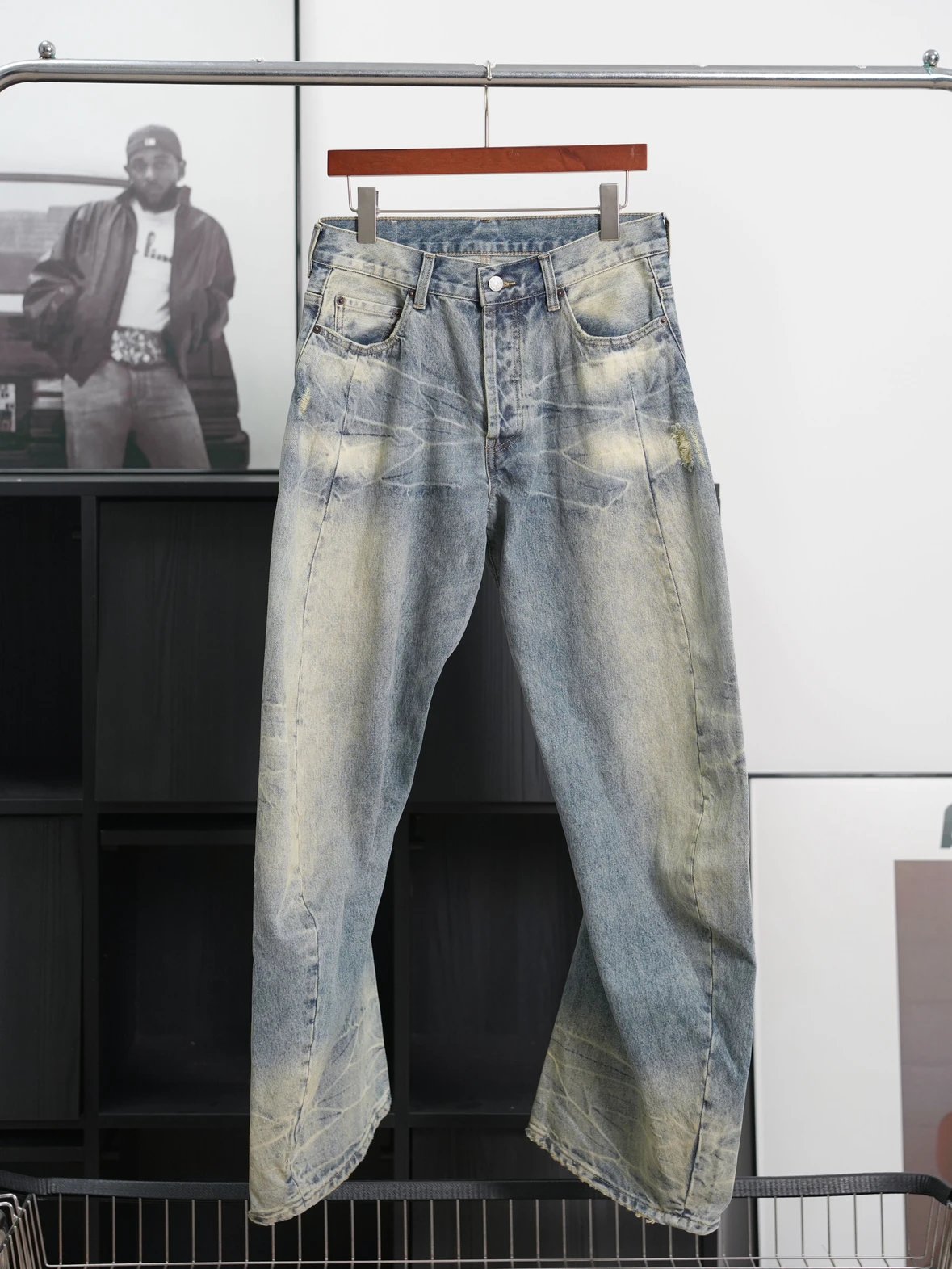 Item ID 8337 Acne Studios-FW252006m _Heavy duty Washed_ Loose Low Waist Wide Leg Cu