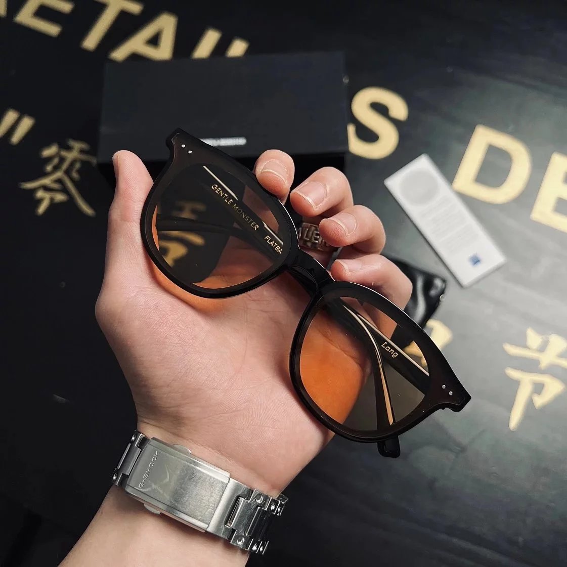 Item ID 8403 After 8 months _- Gentleman Monster Lang-01- Classic Sunglasses - Yell