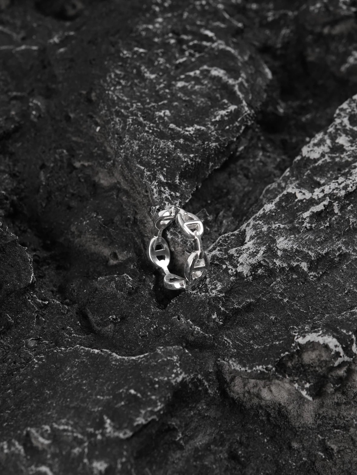 Item ID 8367 -Chaine-d'Ancre-Enchainee- ring -925 pure silver -925 silver - ring