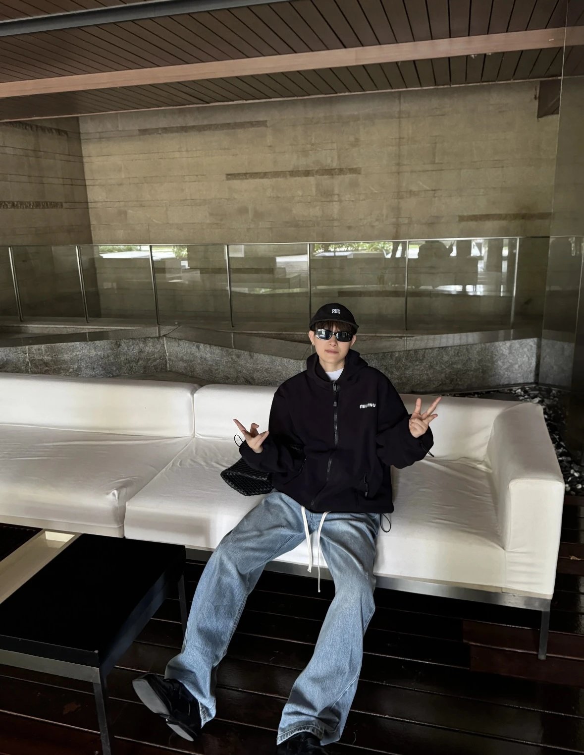 Item ID 8043 Miu Miu FW25 Chinese Valentine's Day cotton logo hooded fleece zipper