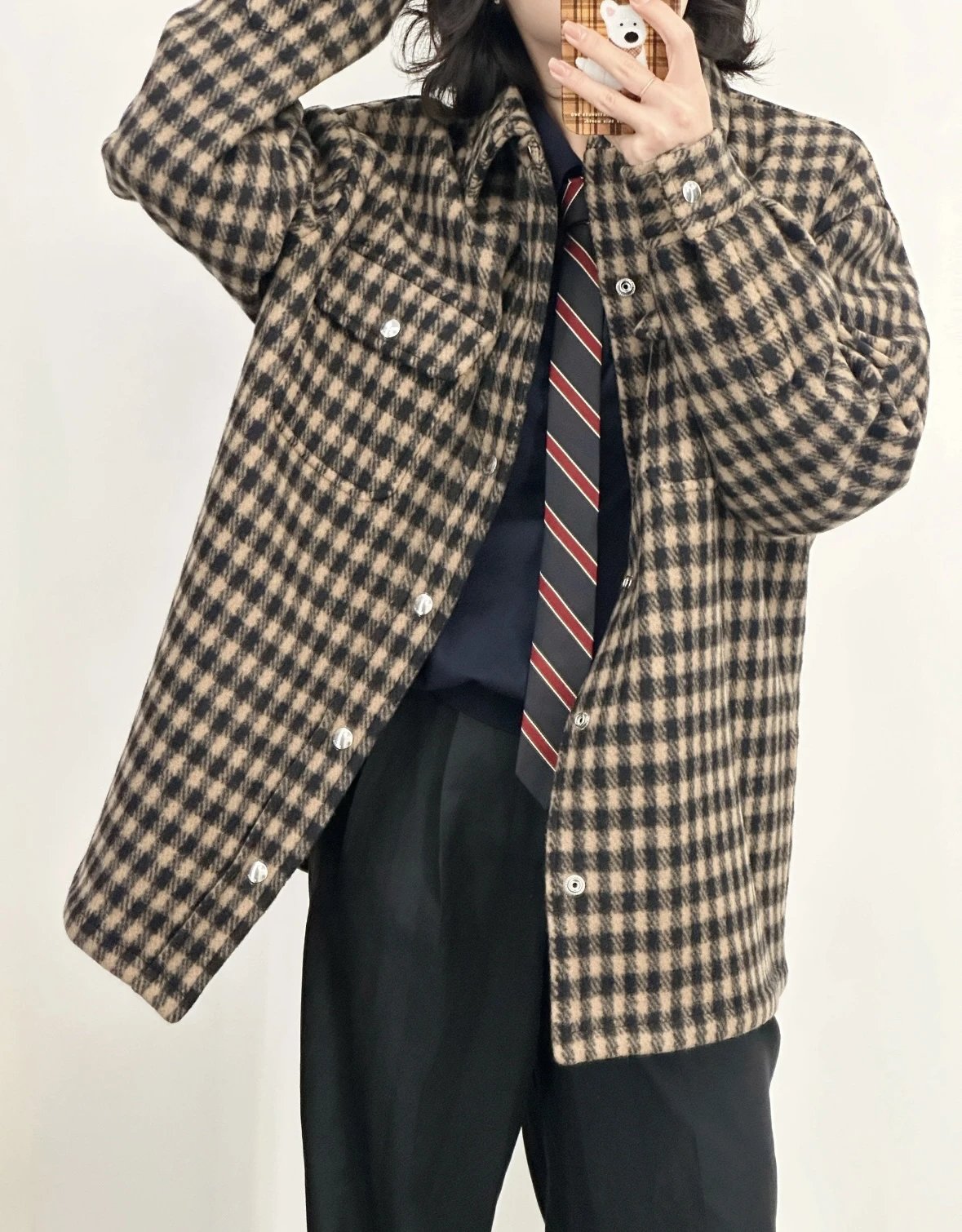 Item ID 8109 CL Celine -SS25-“90% wool blend ”“100% Plaid counterpoint ” Plaid sing