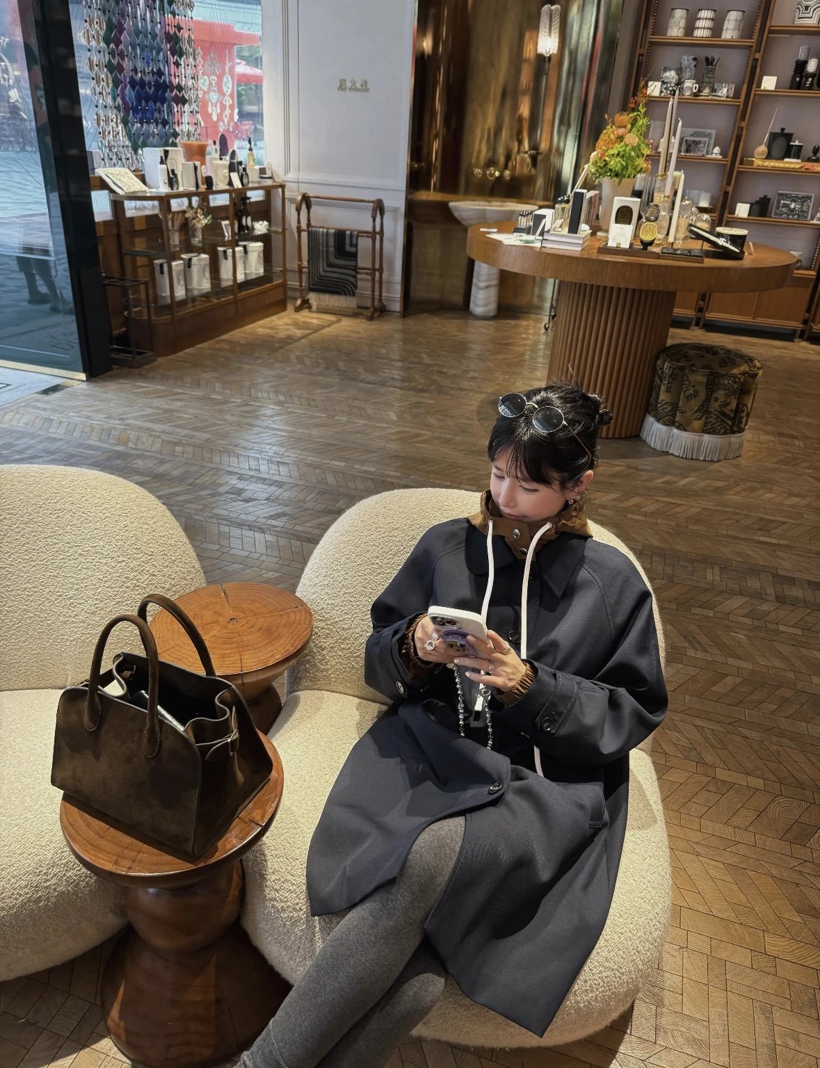 Item ID 8132 Miu Miu - Single-breasted high-tech puffer coat -“60％ mohair ➕40% wool