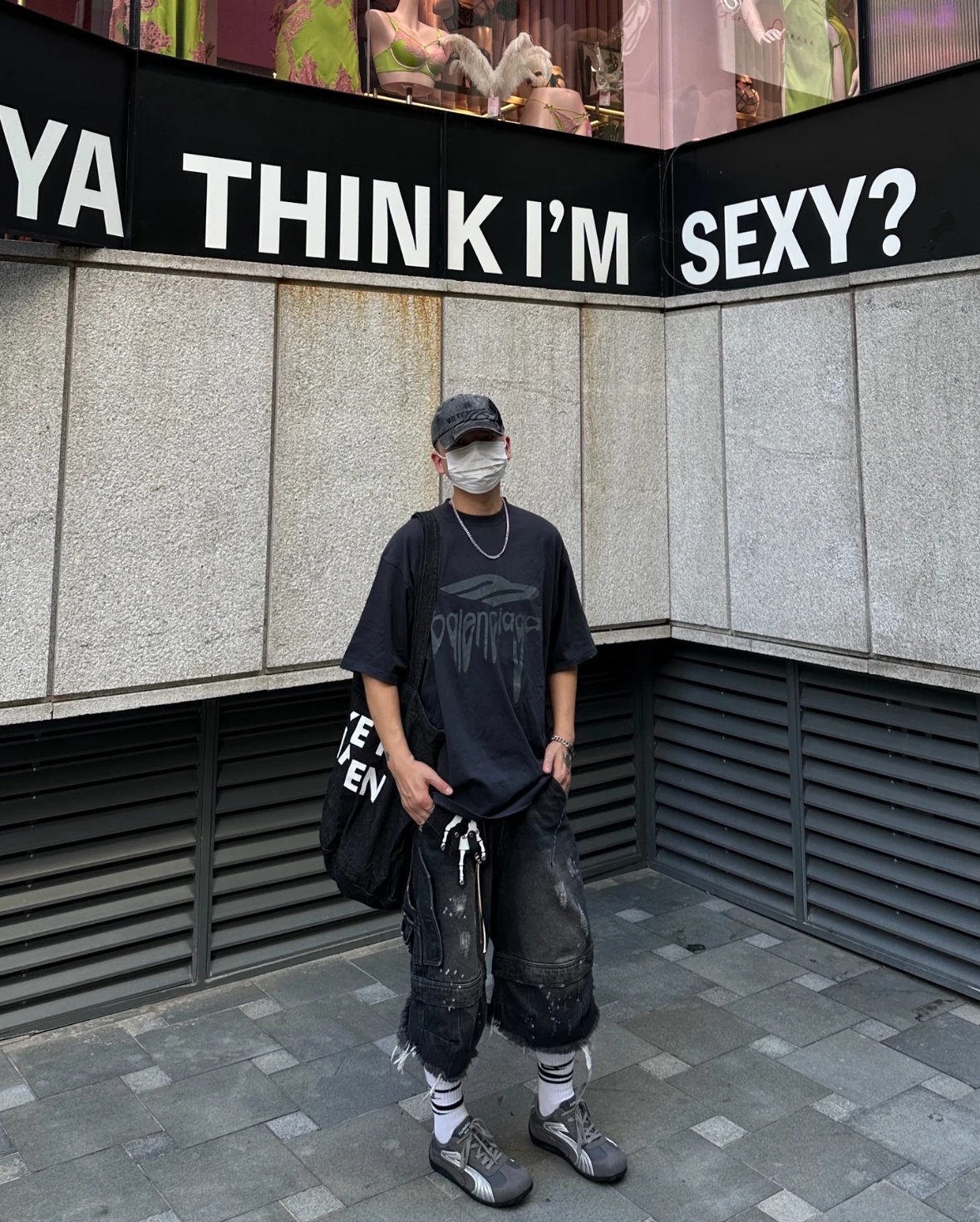 Item ID 8329 Paris 3M ruined short sleeves -“ Imported glue materials ” Oversized c