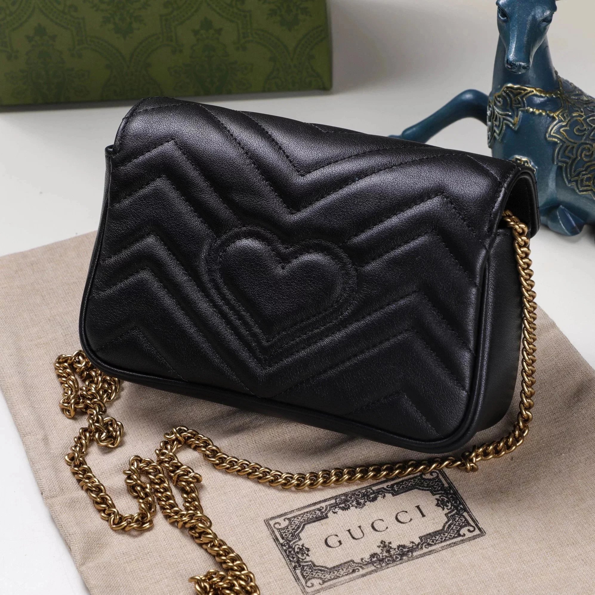 Item ID 8479 GUC- Hot stamping pair Glogo- classic retro mini shoulder bag crossbod