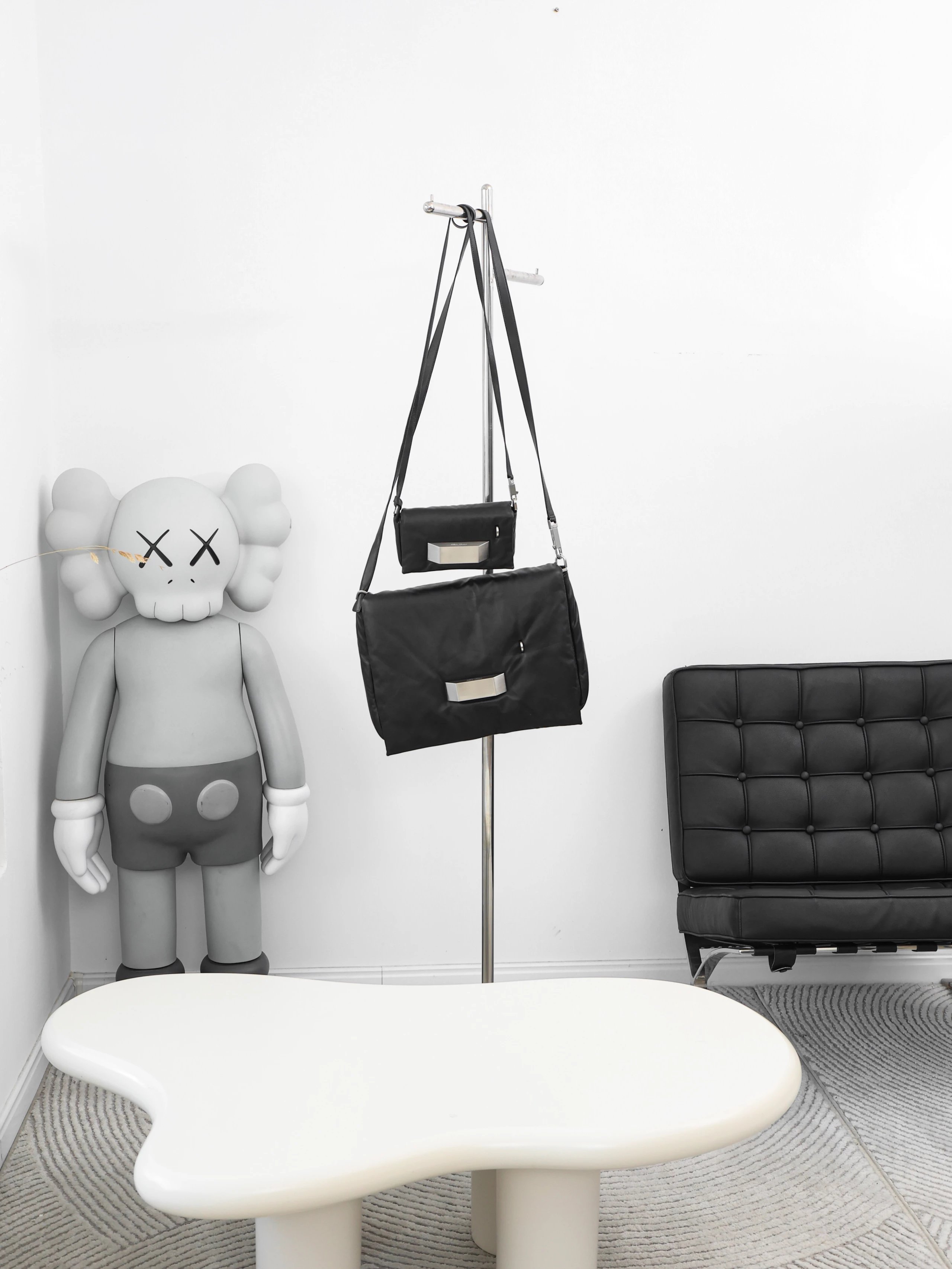 Item ID 8508 Rick owens Ro Cloud Bag - Sheepskin Material - Flip Shoulder Bag - Lar