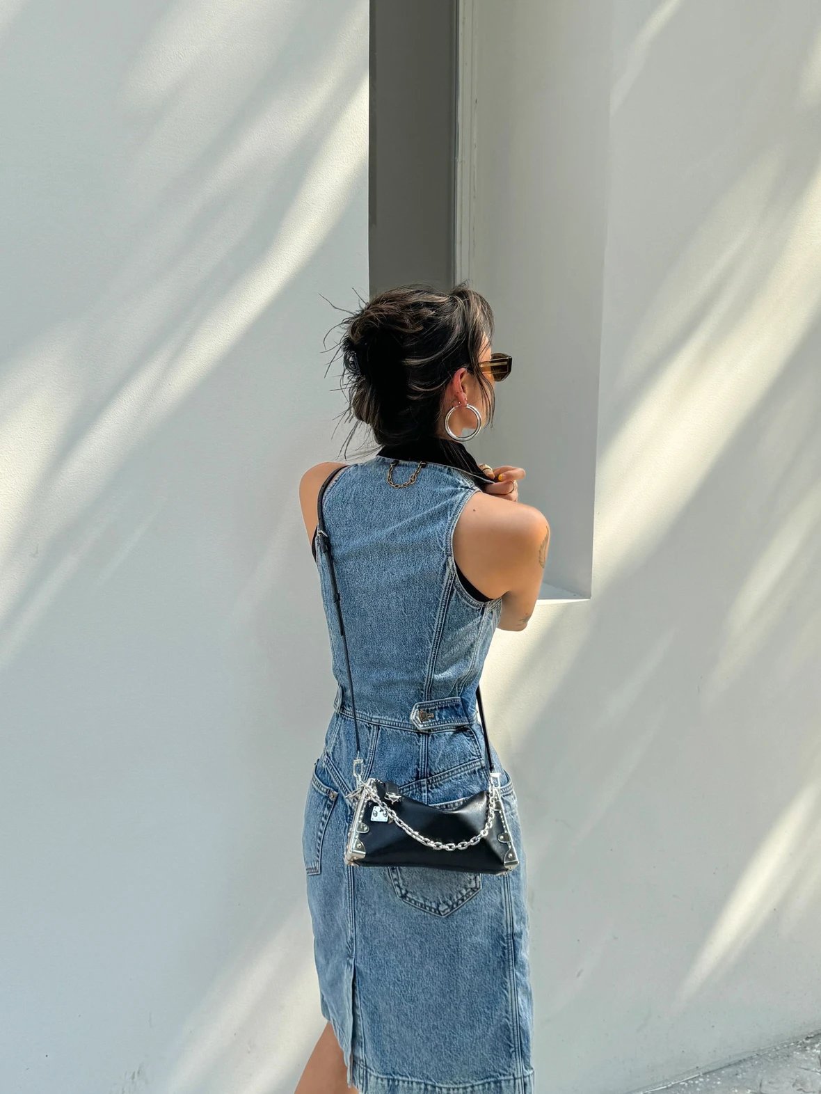 Item ID 8432 Advanced customization -100% calfskin -Slim-Trunk- soft box chain bag