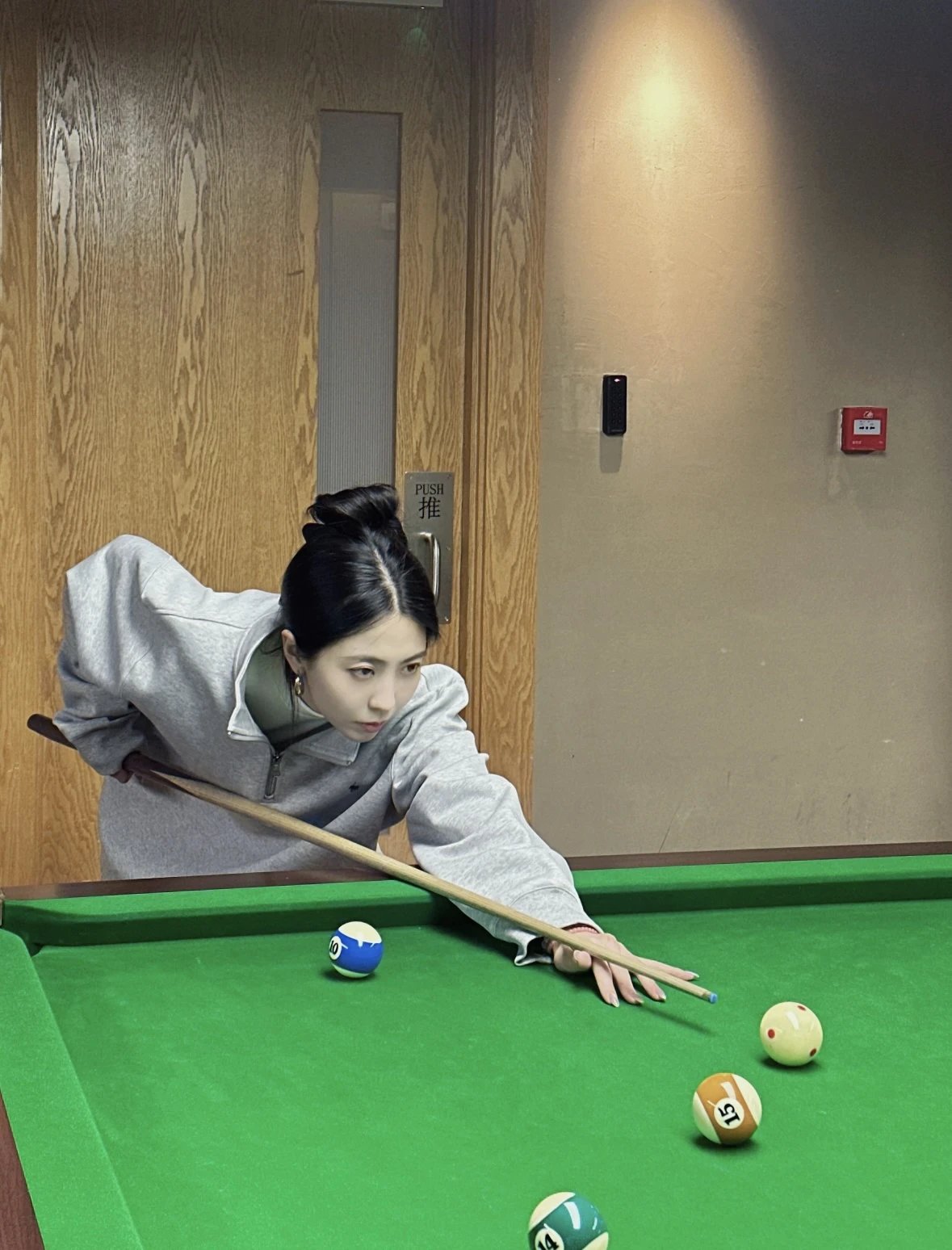 Item ID 8085 Love Pony logo embroidery “ Haute combed cotton ” men's half zip long