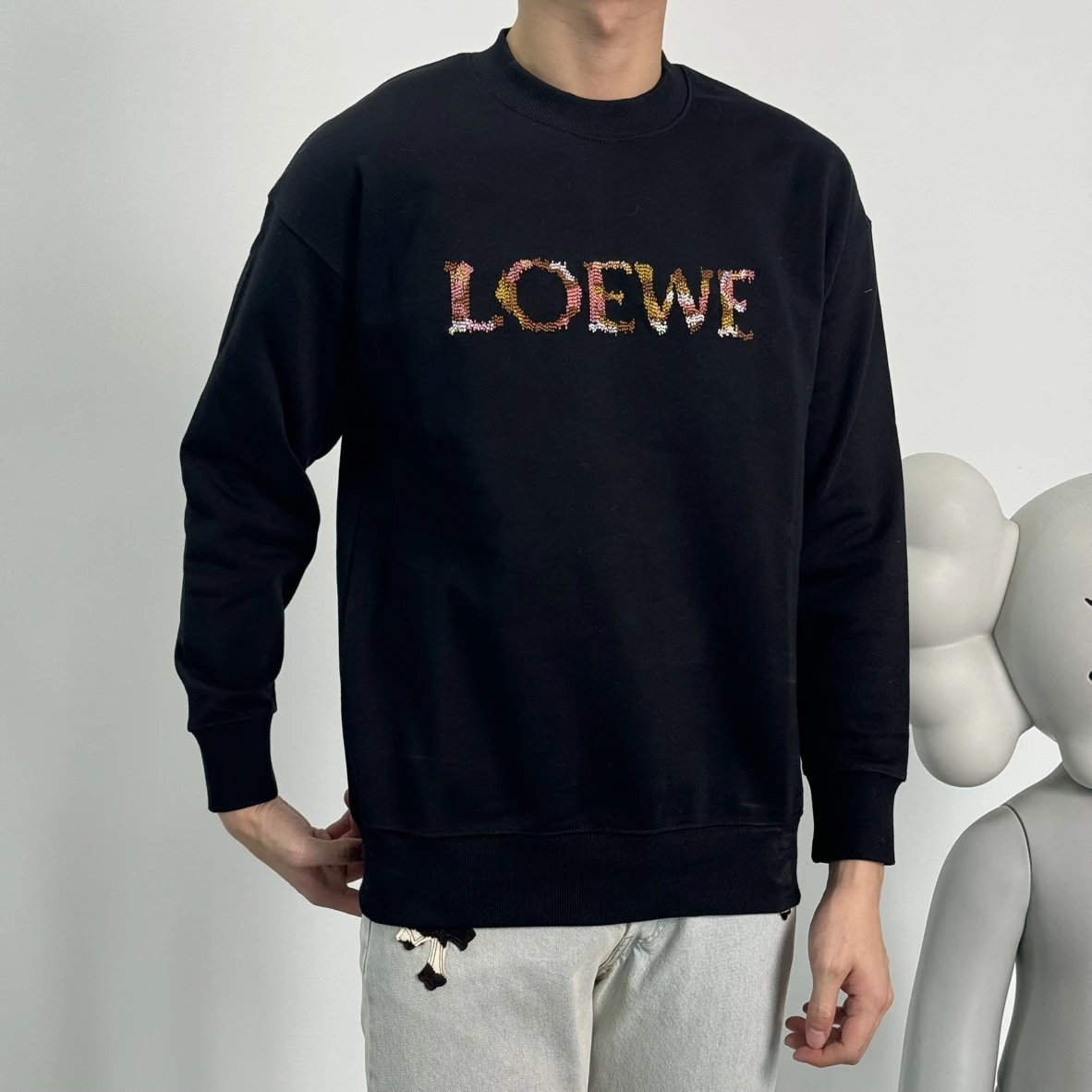 Item ID 8084 L0EWE- Colorful logo Hoodie “ Exclusive embroidery data ”SS25 Regular