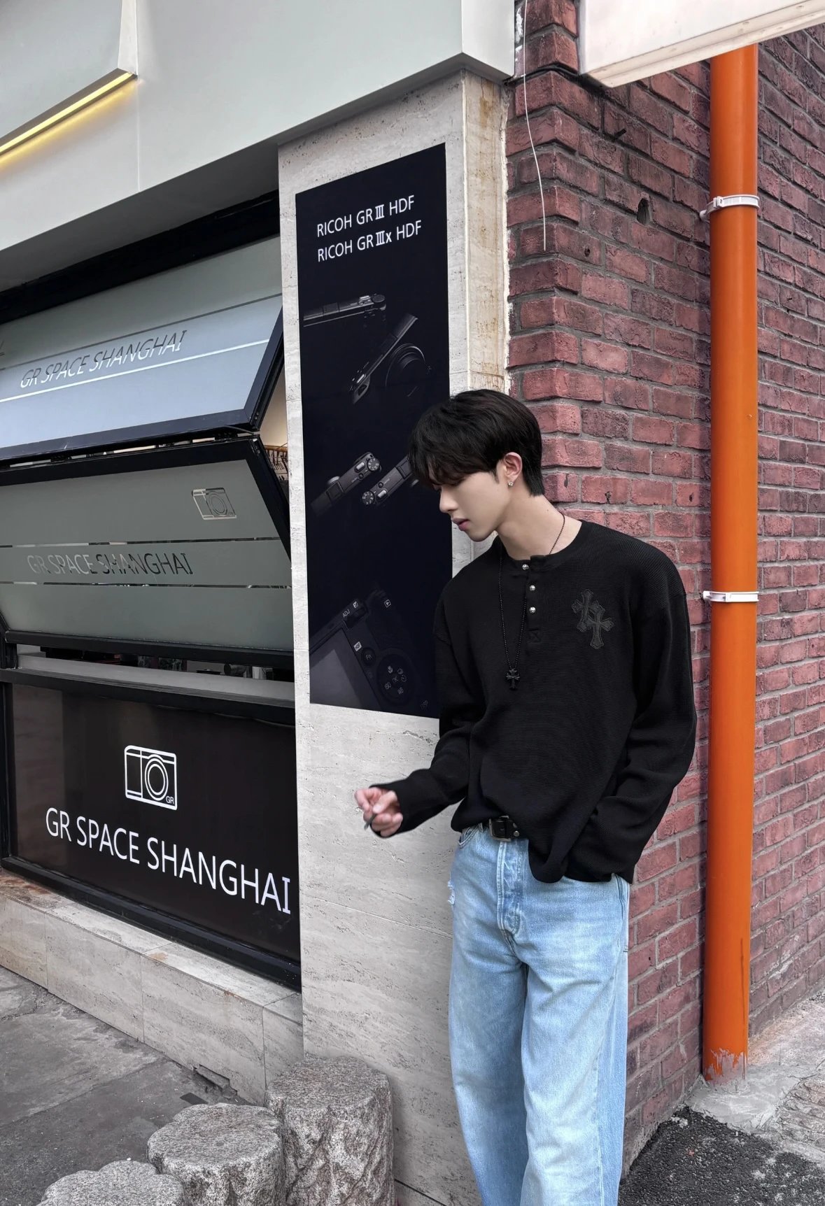 Item ID 8192 【 Pre-sale 15-20 Delivery within 1 day 】 Crow Heart Waffle Long Sleeve