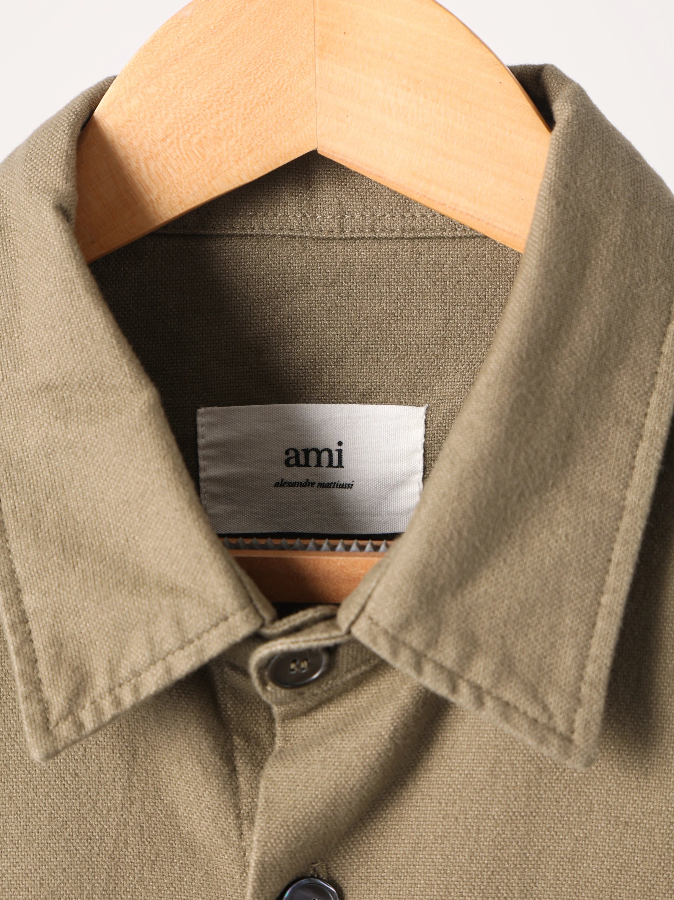Item ID 8212 AmiParis-2023ss Classic - workwear pocket shirt - heavyweight fabric