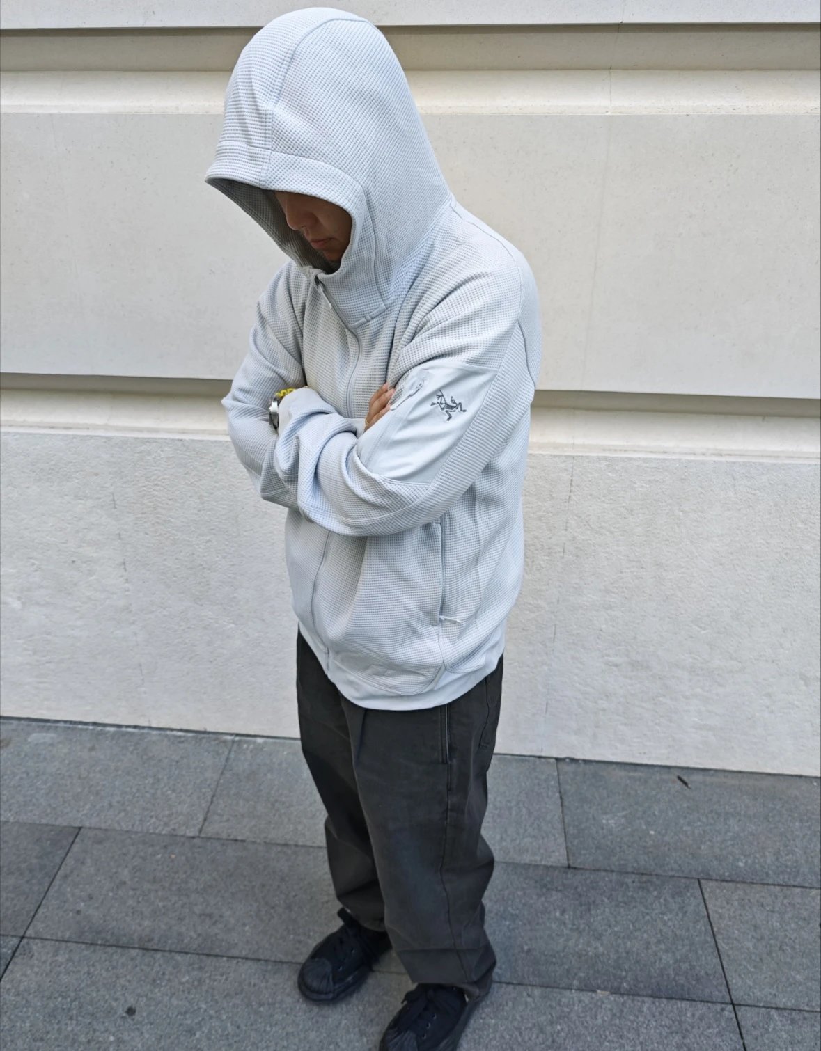 Item ID 8051 Olera- Two colors - waffle embroidery logo Windproof, breathable, warm