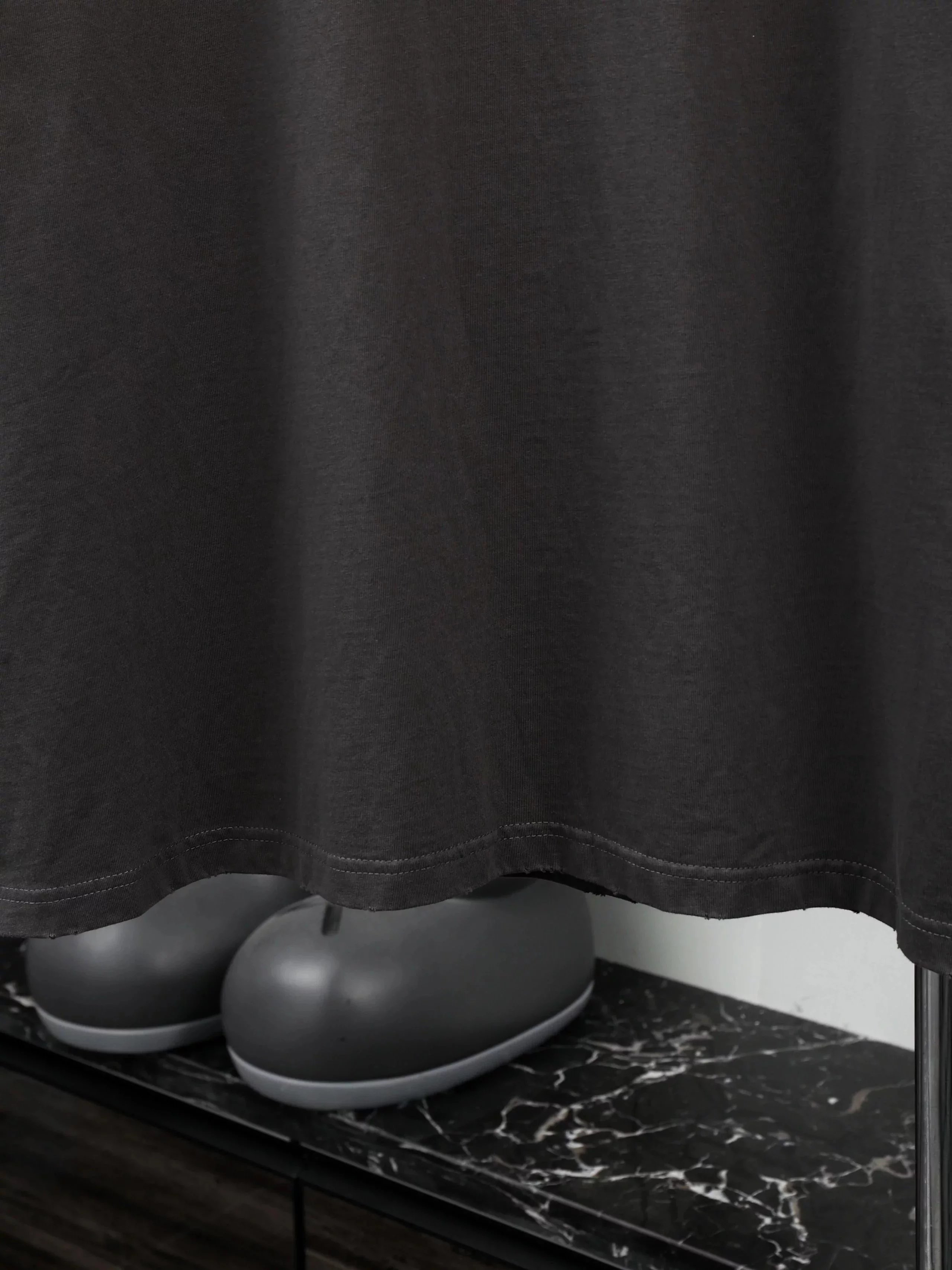 Item ID 8291 Balenciag-2022fw - Wave Cola Short Sleeve - Dark Brown - Damaged Proce