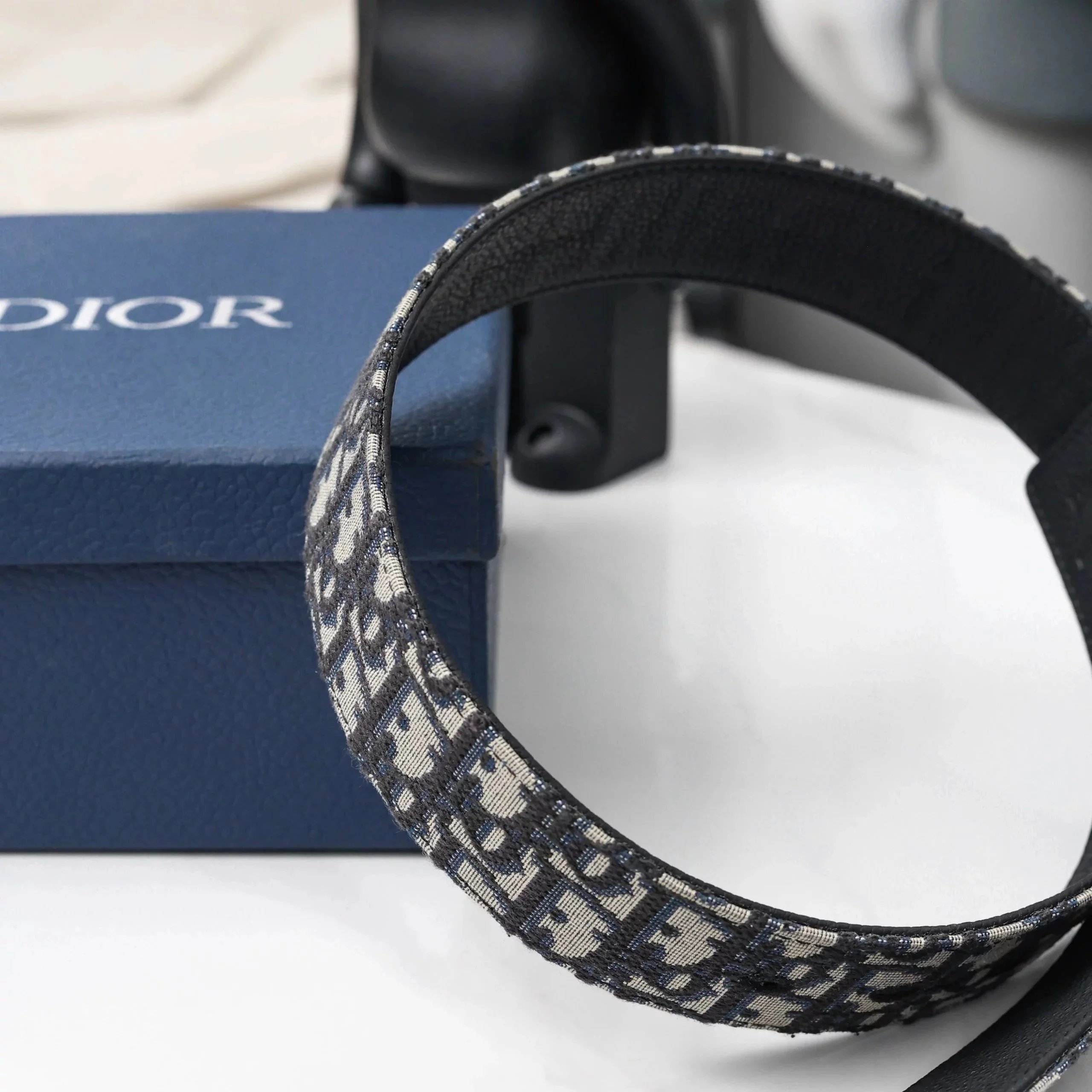 Item ID 8395 Dio-D Home - Full Print Vintage Series - Oblique Jacquard Letter Belt