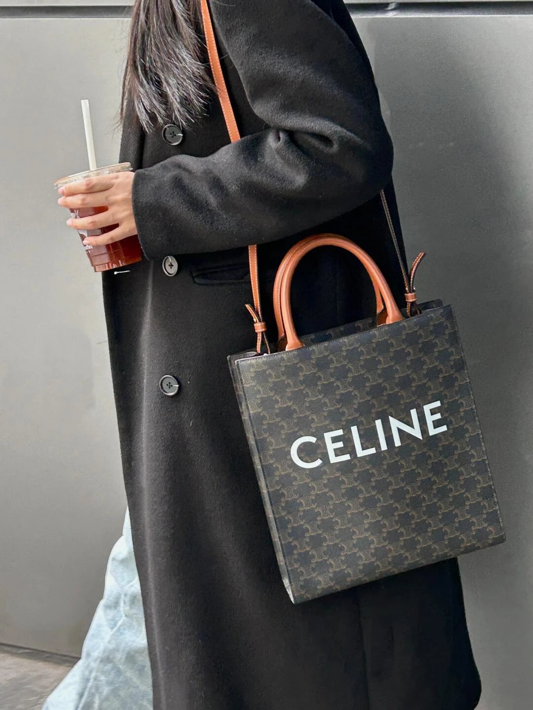 Item ID 8452 CEL1NE- Celine -2020ss- Classic -Cabas-Tote-thriomphe- Classic all-ove