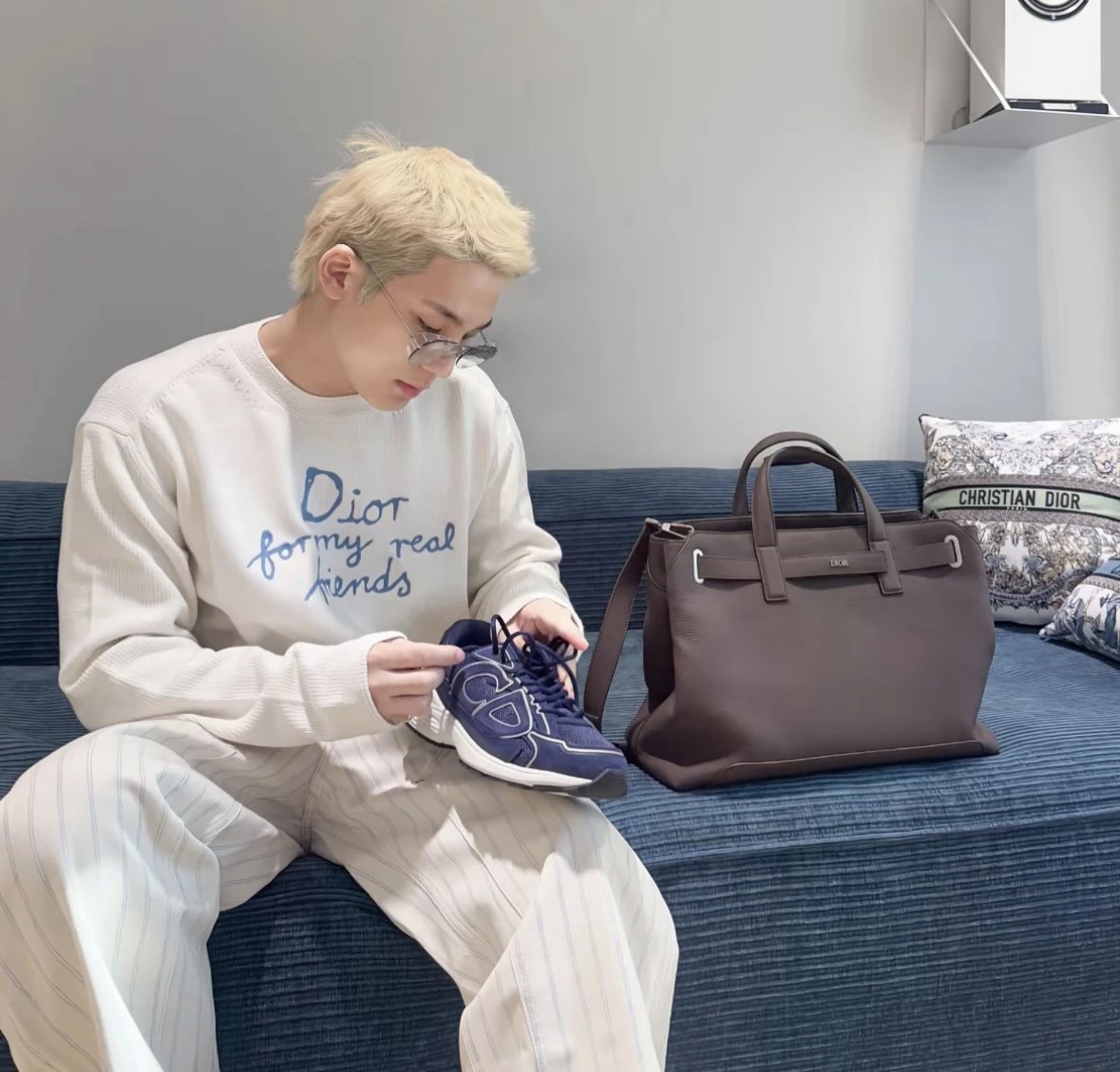 Item ID 8190 SS25 Men's Collection _Cotton Heartlet_ - Logo - Letter Embroidered Lo