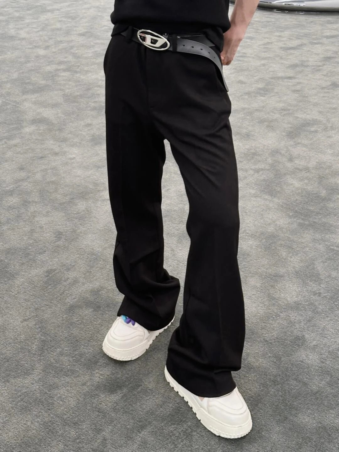 Item ID 8349 Haute Couture - Wang Jiaer Same Style - Wool Micro Pull Western Pants